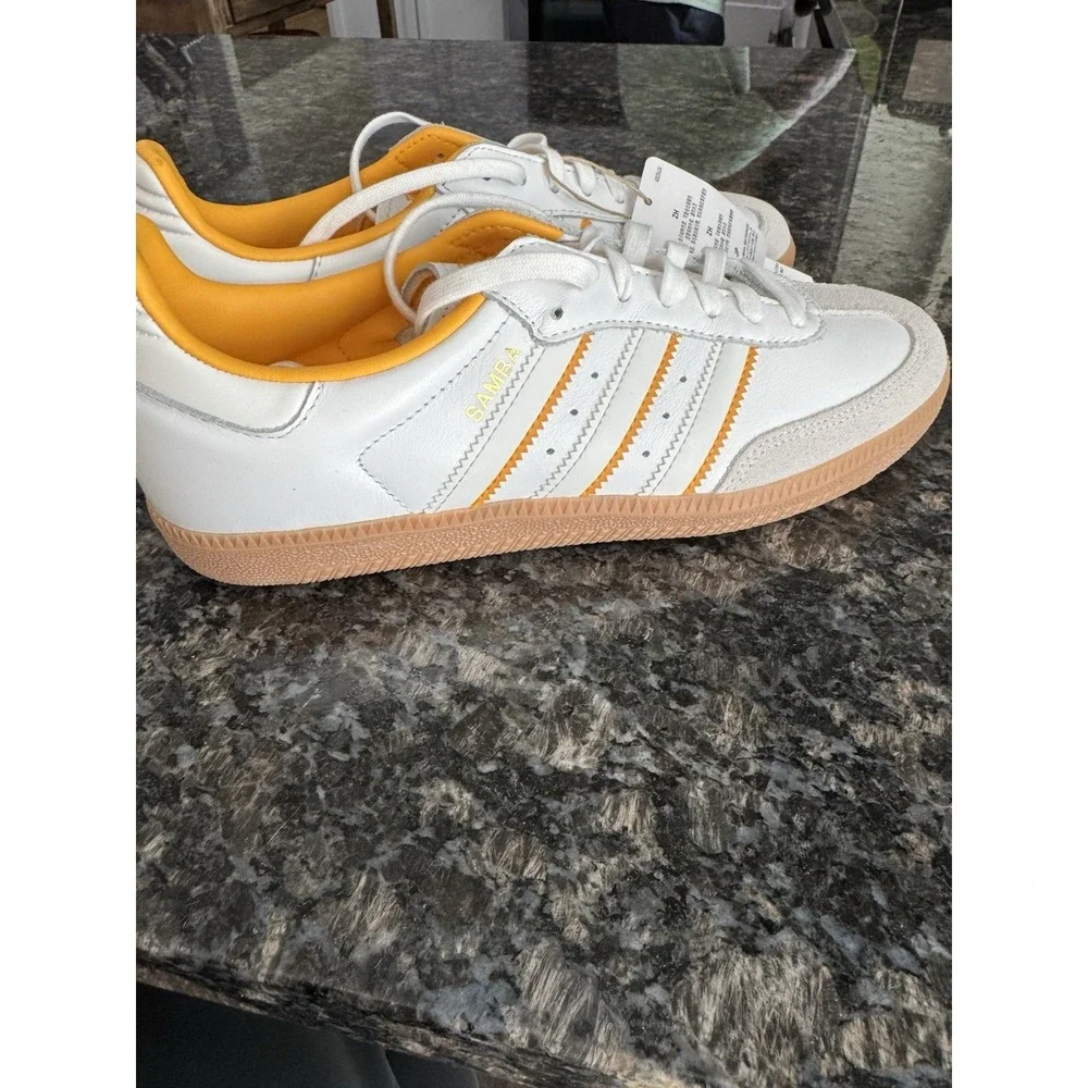 Adidas Samba OG IH5582 Sneakers US Men's 7 White 3-Stripes Leather Shoes IH5582